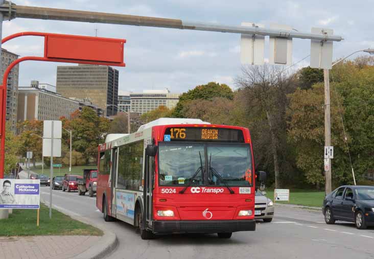 OC Transpo Orion VII hybrid 5024